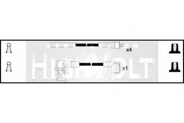 STANDARD OEF282 Комплект проводов зажигания для RENAULT SUPER 5 (Рено Супэр 5) STANDARD OEF282 Комплект проводов зажигания для RENAULT SUPER 5 (Рено Супэр 5)