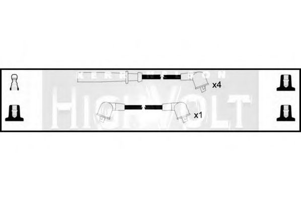 STANDARD OEF564 Комплект проводов зажигания для TOYOTA CELICA (Тойота/тоета Cэлиcа) STANDARD OEF564 Комплект проводов зажигания для TOYOTA CELICA (Тойота/тоета Cэлиcа)