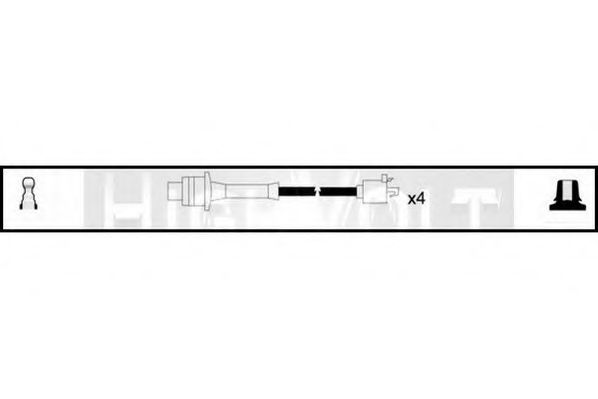 STANDARD OEF268 Комплект проводов зажигания для TOYOTA HIACE II (Тойота/тоета Хиаcэ 2) STANDARD OEF268 Комплект проводов зажигания для TOYOTA HIACE II (Тойота/тоета Хиаcэ 2)