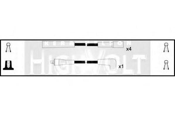 STANDARD OEF365 Комплект проводов зажигания для FORD GRANADA I (Форд Гранада и) STANDARD OEF365 Комплект проводов зажигания для FORD GRANADA I (Форд Гранада и)