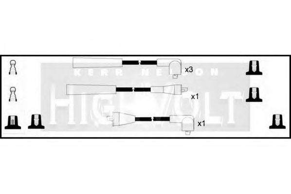 STANDARD OEF975 Комплект проводов зажигания для MITSUBISHI SIGMA III (Митсубиши/митсубиси Сигма 3) STANDARD OEF975 Комплект проводов зажигания для MITSUBISHI SIGMA III (Митсубиши/митсубиси Сигма 3)