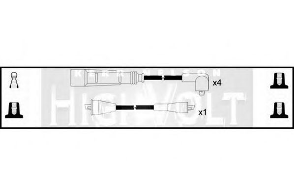 STANDARD OEF067 Комплект проводов зажигания для VOLKSWAGEN VANAGON III (Фольксваген Vанагон 3) STANDARD OEF067 Комплект проводов зажигания для VOLKSWAGEN VANAGON III (Фольксваген Vанагон 3)