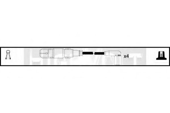STANDARD OEF613 Комплект проводов зажигания для SEAT ALTEA (Сеат Алтэа) STANDARD OEF613 Комплект проводов зажигания для SEAT ALTEA (Сеат Алтэа)