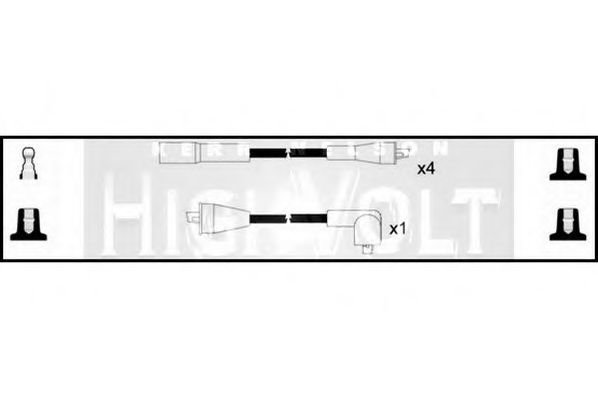 STANDARD OEF942 Комплект проводов зажигания для OPEL ASCONA B (Опель Асcона б) STANDARD OEF942 Комплект проводов зажигания для OPEL ASCONA B (Опель Асcона б)