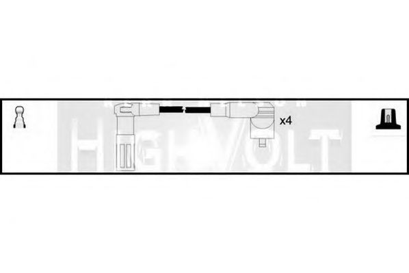 STANDARD OEF509 Комплект проводов зажигания для FIAT TEMPRA (Фиат Тэмпра) STANDARD OEF509 Комплект проводов зажигания для FIAT TEMPRA (Фиат Тэмпра)