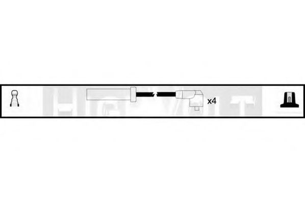 STANDARD OEF081 Комплект проводов зажигания для CITROËN SYNERGIE (CитроËн Сънэргиэ) STANDARD OEF081 Комплект проводов зажигания для CITROËN SYNERGIE (CитроËн Сънэргиэ)