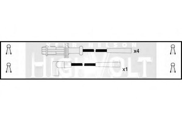 STANDARD OEF032 Комплект проводов зажигания для PEUGEOT 205 II (Пежо 205 2) STANDARD OEF032 Комплект проводов зажигания для PEUGEOT 205 II (Пежо 205 2)