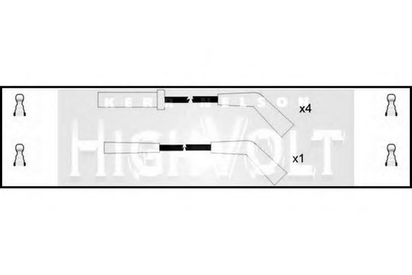 STANDARD OEF949 Комплект проводов зажигания для CITROËN XM (CитроËн Хм) STANDARD OEF949 Комплект проводов зажигания для CITROËN XM (CитроËн Хм)