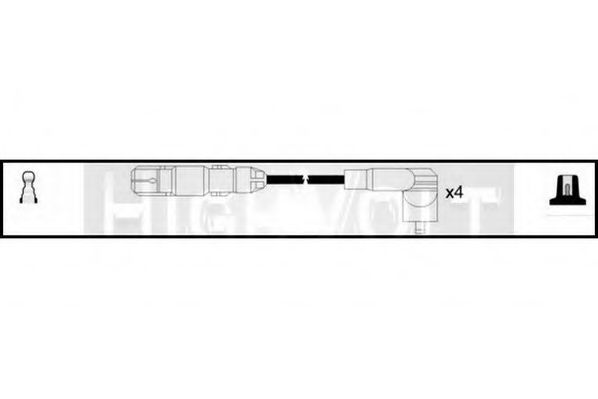 STANDARD OEF615 Комплект проводов зажигания для AUDI A3 (Ауди А3) STANDARD OEF615 Комплект проводов зажигания для AUDI A3 (Ауди А3)