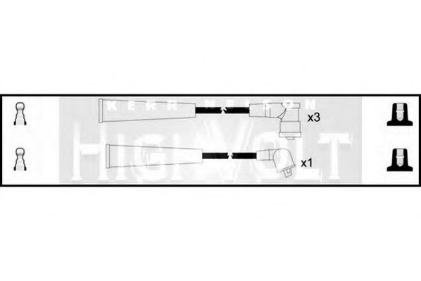 STANDARD OEF934 Комплект проводов зажигания для MAZDA (Мазда) STANDARD OEF934 Комплект проводов зажигания для MAZDA (Мазда)