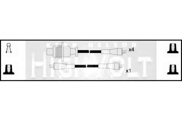 STANDARD OEF951 Комплект проводов зажигания для PEUGEOT 305 II (Пежо 305 2) STANDARD OEF951 Комплект проводов зажигания для PEUGEOT 305 II (Пежо 305 2)