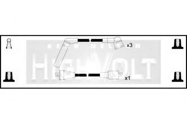 STANDARD OEF407 Комплект проводов зажигания для DAIHATSU DOMINO II (Дайхатсу Домино 2) STANDARD OEF407 Комплект проводов зажигания для DAIHATSU DOMINO II (Дайхатсу Домино 2)