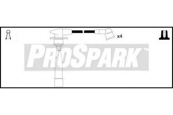 STANDARD OES1069 Комплект проводов зажигания для KIA CERATO (Киа Cэрато)