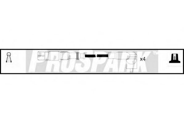 STANDARD OES1097 Комплект проводов зажигания для AUDI A3 (Ауди А3) STANDARD OES1097 Комплект проводов зажигания для AUDI A3 (Ауди А3)