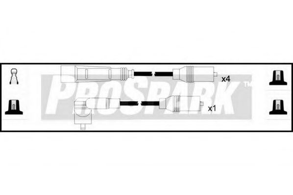 STANDARD OES1098 Комплект проводов зажигания для AUDI 90 (Ауди 90) STANDARD OES1098 Комплект проводов зажигания для AUDI 90 (Ауди 90)