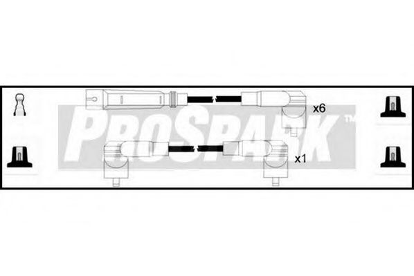 STANDARD OES1224 Комплект проводов зажигания для VOLKSWAGEN LT 28-35 I (Фольксваген Лт 28-35 и) STANDARD OES1224 Комплект проводов зажигания для VOLKSWAGEN LT 28-35 I (Фольксваген Лт 28-35 и)