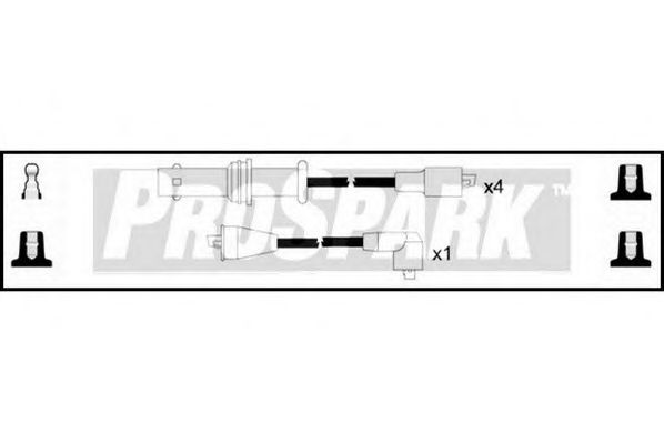 STANDARD OES1246 Комплект проводов зажигания для SUBARU (Субару) STANDARD OES1246 Комплект проводов зажигания для SUBARU (Субару)