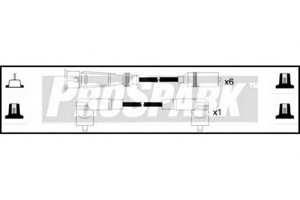 STANDARD OES490 Комплект проводов зажигания для VOLKSWAGEN LT 40-55 I (Фольксваген Лт 40-55 и) STANDARD OES490 Комплект проводов зажигания для VOLKSWAGEN LT 40-55 I (Фольксваген Лт 40-55 и)