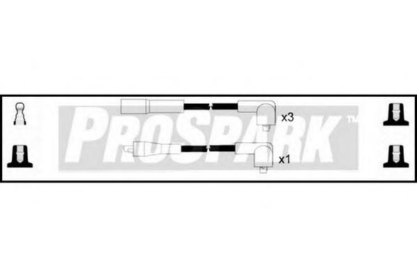 STANDARD OES676 Комплект проводов зажигания для SUBARU (Субару) STANDARD OES676 Комплект проводов зажигания для SUBARU (Субару)