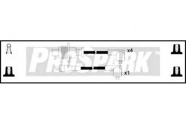 STANDARD OES744 Комплект проводов зажигания для PEUGEOT 305 II (Пежо 305 2) STANDARD OES744 Комплект проводов зажигания для PEUGEOT 305 II (Пежо 305 2)