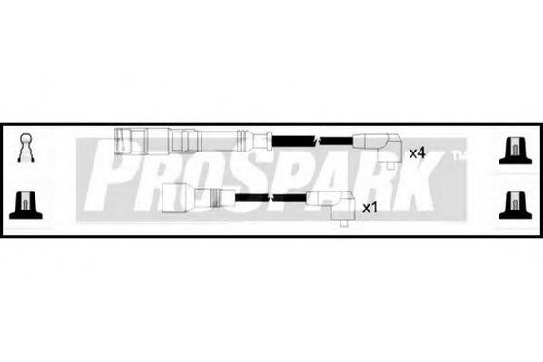 STANDARD OES745 Комплект проводов зажигания для AUDI (Ауди) STANDARD OES745 Комплект проводов зажигания для AUDI (Ауди)