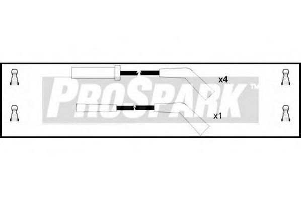 STANDARD OES849 Комплект проводов зажигания для CITROËN XM (CитроËн Хм) STANDARD OES849 Комплект проводов зажигания для CITROËN XM (CитроËн Хм)