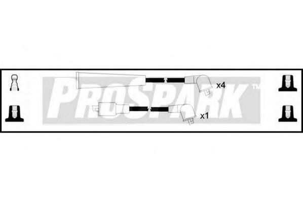 STANDARD OES966 Комплект проводов зажигания для MAZDA PROCEED (Мазда Просид) STANDARD OES966 Комплект проводов зажигания для MAZDA PROCEED (Мазда Просид)