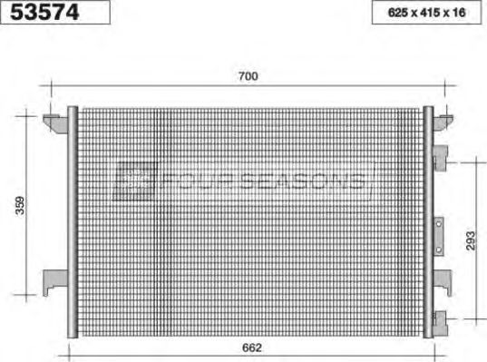 STANDARD F4-53574 Конденсатор, кондиционер для OPEL VECTRA C (Опель Вектра с) STANDARD F4-53574 Конденсатор, кондиционер для OPEL VECTRA C (Опель Вектра с)