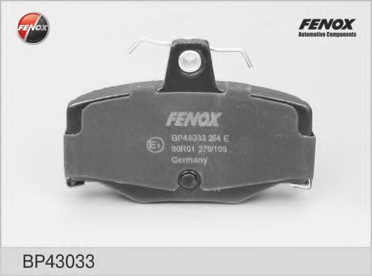 FENOX BP43033 Тормозные колодки для NISSAN PRIMERA (Ниссан Примера) FENOX BP43033 Тормозные колодки для NISSAN PRIMERA (Ниссан Примера)