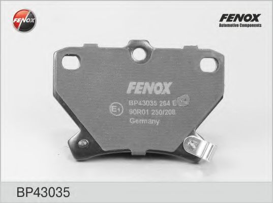 FENOX BP43035 Тормозные колодки для TOYOTA COROLLA VERSO (Тойота/тоета Королла версо) FENOX BP43035 Тормозные колодки для TOYOTA COROLLA VERSO (Тойота/тоета Королла версо)