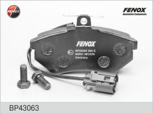 FENOX BP43063 Тормозные колодки для AUDI 90 (Ауди 90) FENOX BP43063 Тормозные колодки для AUDI 90 (Ауди 90)