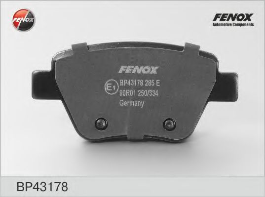 FENOX BP43178 Тормозные колодки для SKODA SUPERB (Шкода Суперб) FENOX BP43178 Тормозные колодки для SKODA SUPERB (Шкода Суперб)
