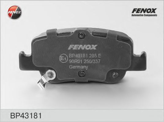 FENOX BP43181 Тормозные колодки для TOYOTA AURIS ING SPORTS (Тойота/тоета Аурис спорт) FENOX BP43181 Тормозные колодки для TOYOTA AURIS ING SPORTS (Тойота/тоета Аурис спорт)
