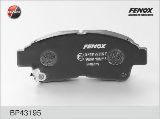 FENOX BP43195 Тормозные колодки для TOYOTA CALDINA (Тойота/тоета Cалдина) FENOX BP43195 Тормозные колодки для TOYOTA CALDINA (Тойота/тоета Cалдина)