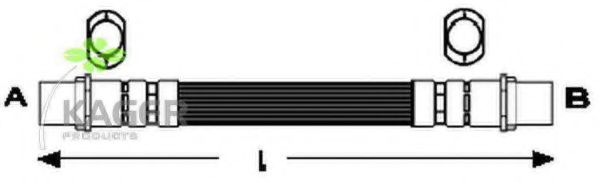 KAGER 38-0094 Тормозной шланг для AUDI A4 (Ауди А4) KAGER 38-0094 Тормозной шланг для AUDI A4 (Ауди А4)
