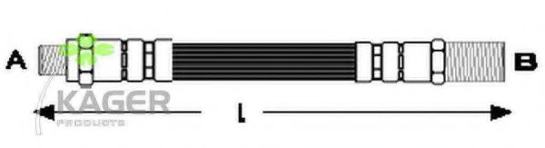 KAGER 38-0254 Тормозной шланг 