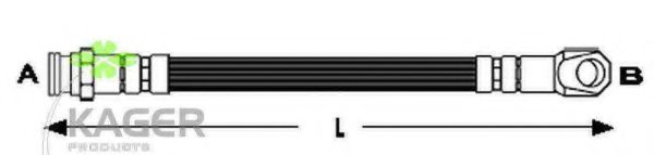 KAGER 38-0271 Тормозной шланг 