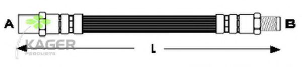 KAGER 38-0289 Тормозной шланг 