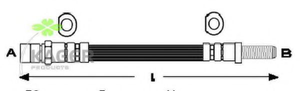 KAGER 38-0294 Тормозной шланг 