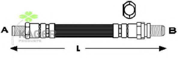 KAGER 38-0321 Тормозной шланг 