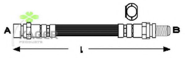 KAGER 38-0322 Тормозной шланг 