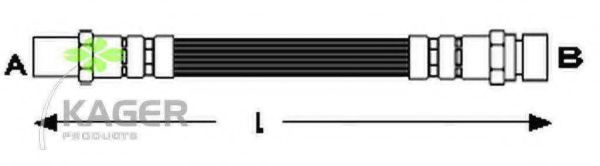 KAGER 38-0325 Тормозной шланг 