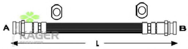 KAGER 38-0335 Тормозной шланг 