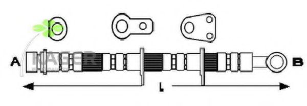 KAGER 38-0354 Тормозной шланг 