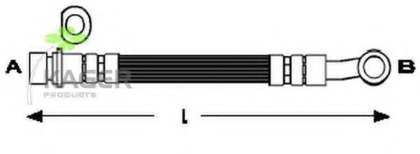 KAGER 38-0368 Тормозной шланг 