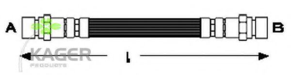 KAGER 38-0370 Тормозной шланг 