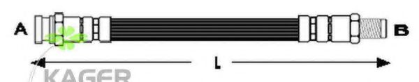 KAGER 38-0411 Тормозной шланг для MITSUBISHI (Митсубиши/митсубиси) KAGER 38-0411 Тормозной шланг для MITSUBISHI (Митсубиши/митсубиси)