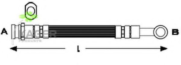 KAGER 38-0454 Тормозной шланг 