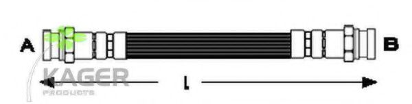 KAGER 38-0462 Тормозной шланг 