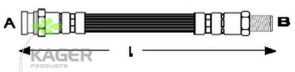 KAGER 38-0465 Тормозной шланг 